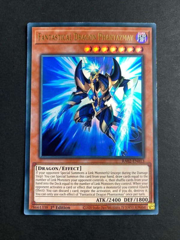 Yugioh Fantastical Dragon Phantazmay RA02-EN013 Ultra Rare 1st Edition LP