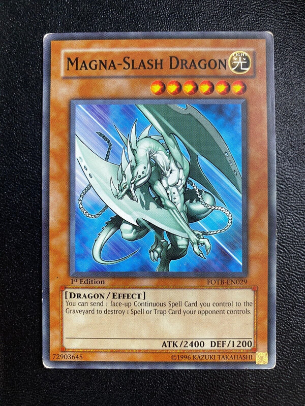 Yugioh Magna-Slash Dragon FOTB-EN029 Common 1st Edition HP