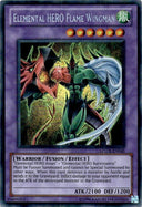 Yugioh Elemental HERO Flame Wingman LCGX-EN045 Secret Rare Unlimited E (Euro) NM