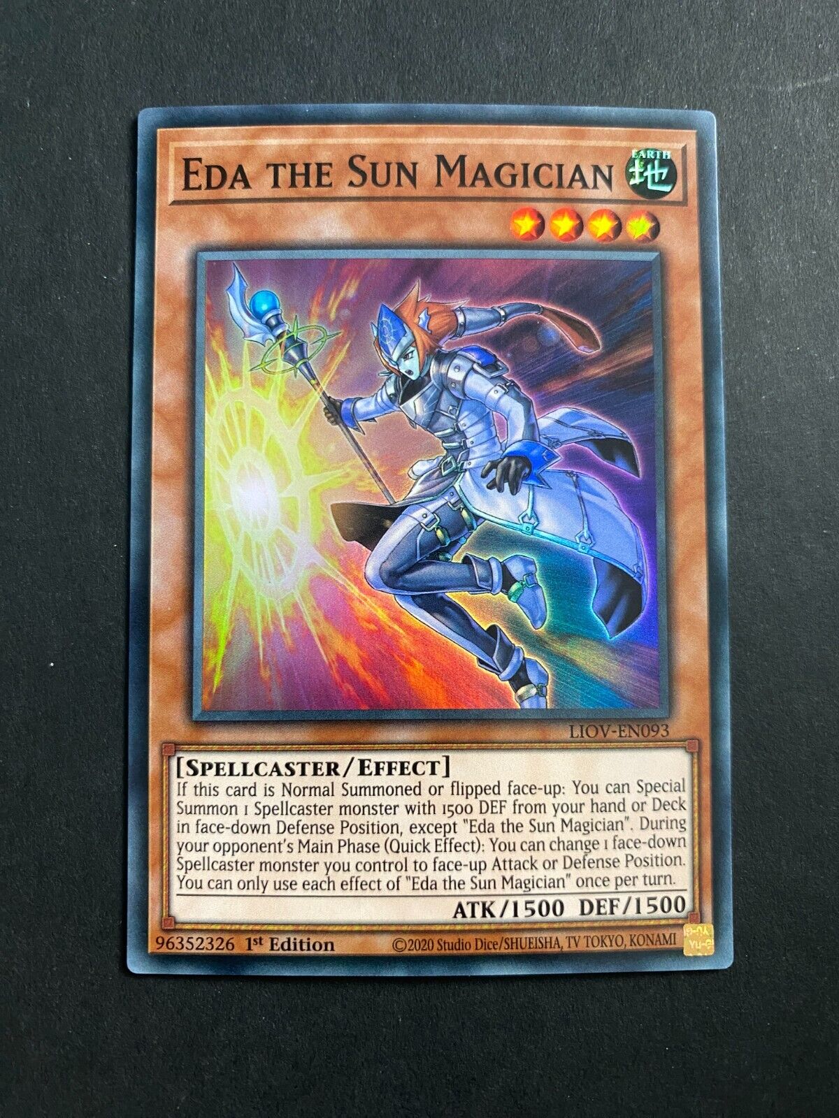 Yugioh Eda the Sun Magician LIOV-EN093 Super Rare 1st Edition NM