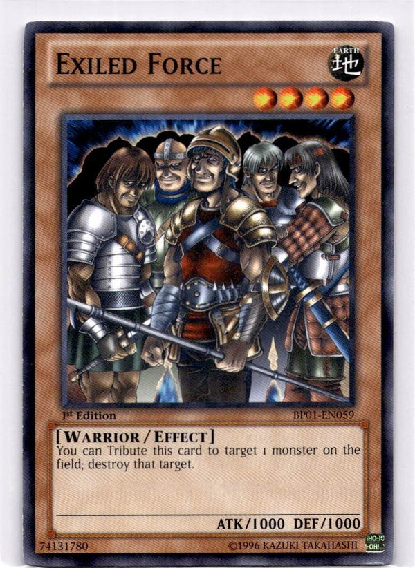 Yugioh Exiled Force BP01-EN059 Common 1st Edition NM