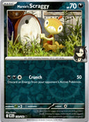 Pokemon Marnie's Scraggy 132/182 Destined Rivals Reverse Holo NM