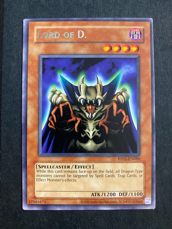 Yugioh Lord of D. RP01-EN086 Rare #2 Retro Pack Reprint NM