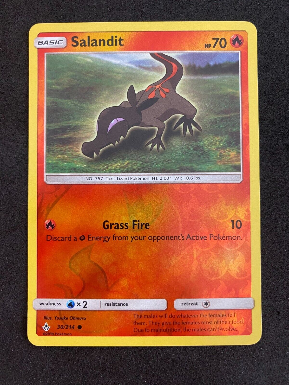 Pokemon Salandit 30/214 Unbroken Bonds Reverse Holo NM