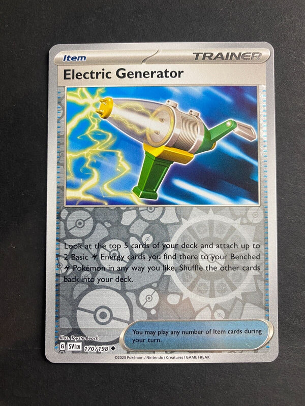 Pokemon Electric Generator 170/198 Scarlet Violet Base Reverse Holo NM