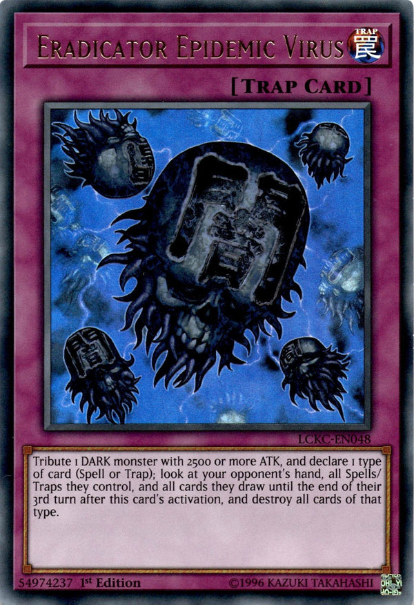 Yugioh Eradicator Epidemic Virus LCKC-EN048 Ultra Rare 1st Edition NM