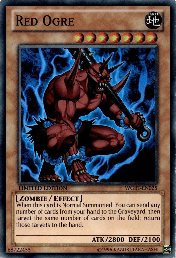 Yugioh Red Ogre WGRT-EN025 Super Rare Limited Edition MP