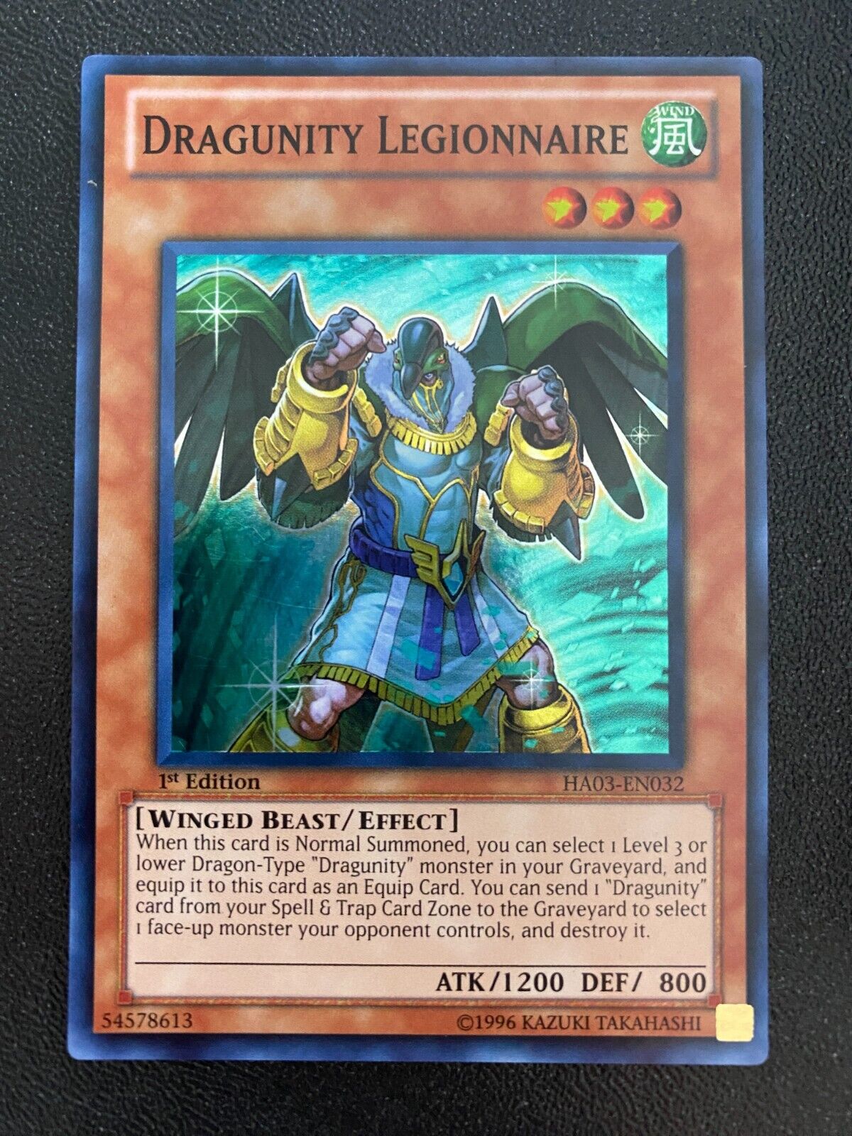 Yugioh Dragunity Legionnaire HA03-EN032 Super Rare 1st Edition VLP/NM