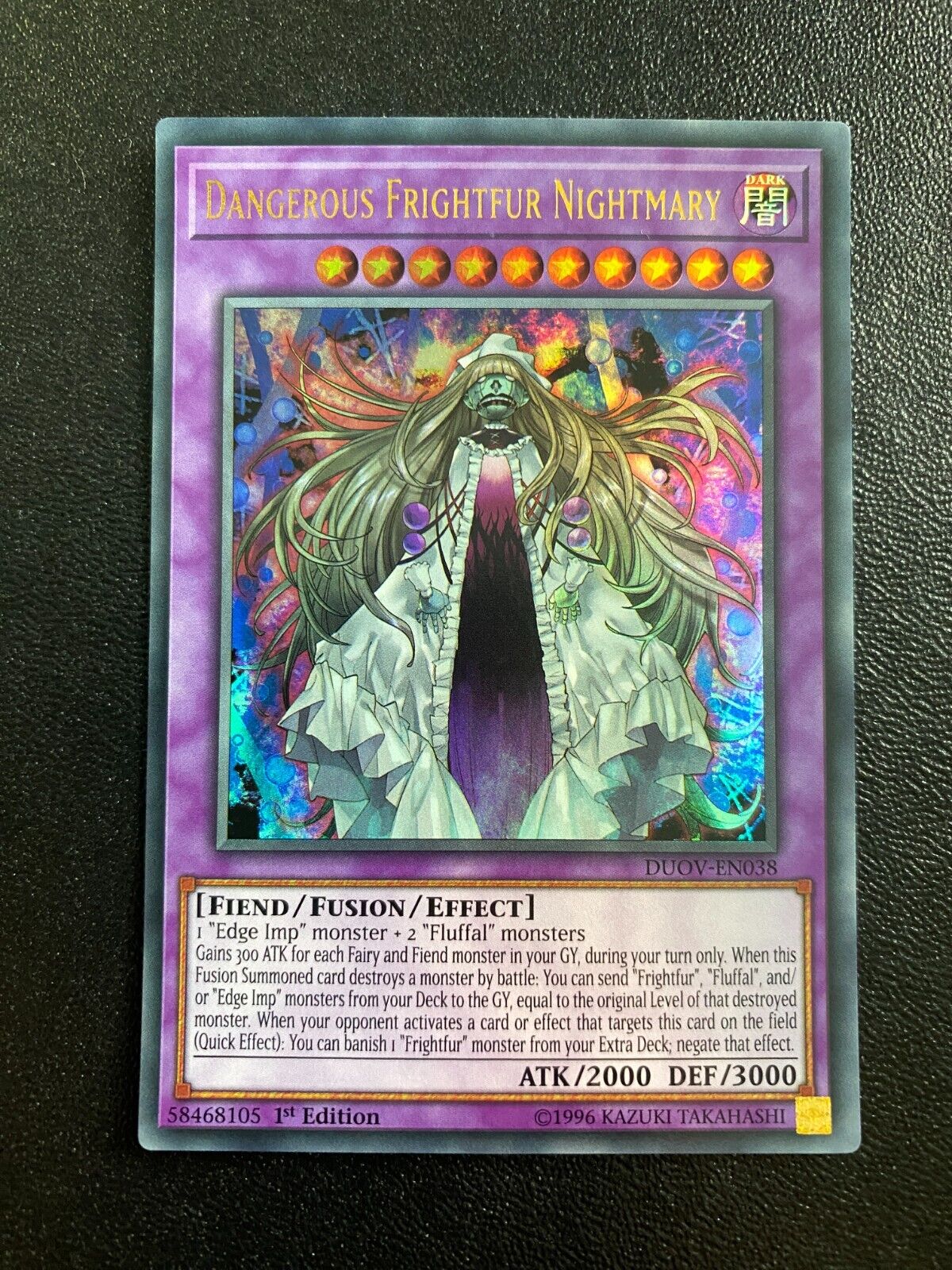 Yugioh Dangerous Frightfur Nightmary DUOV-EN038 Ultra Rare 1st Edition NM