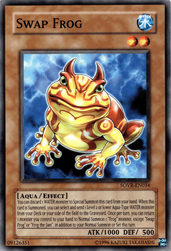 Yugioh Swap Frog SOVR-EN034 Common Unlimited Edition VLP/NM