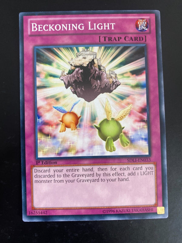Yugioh Beckoning Light SDLI-EN033 Common 1st Edition Light Play