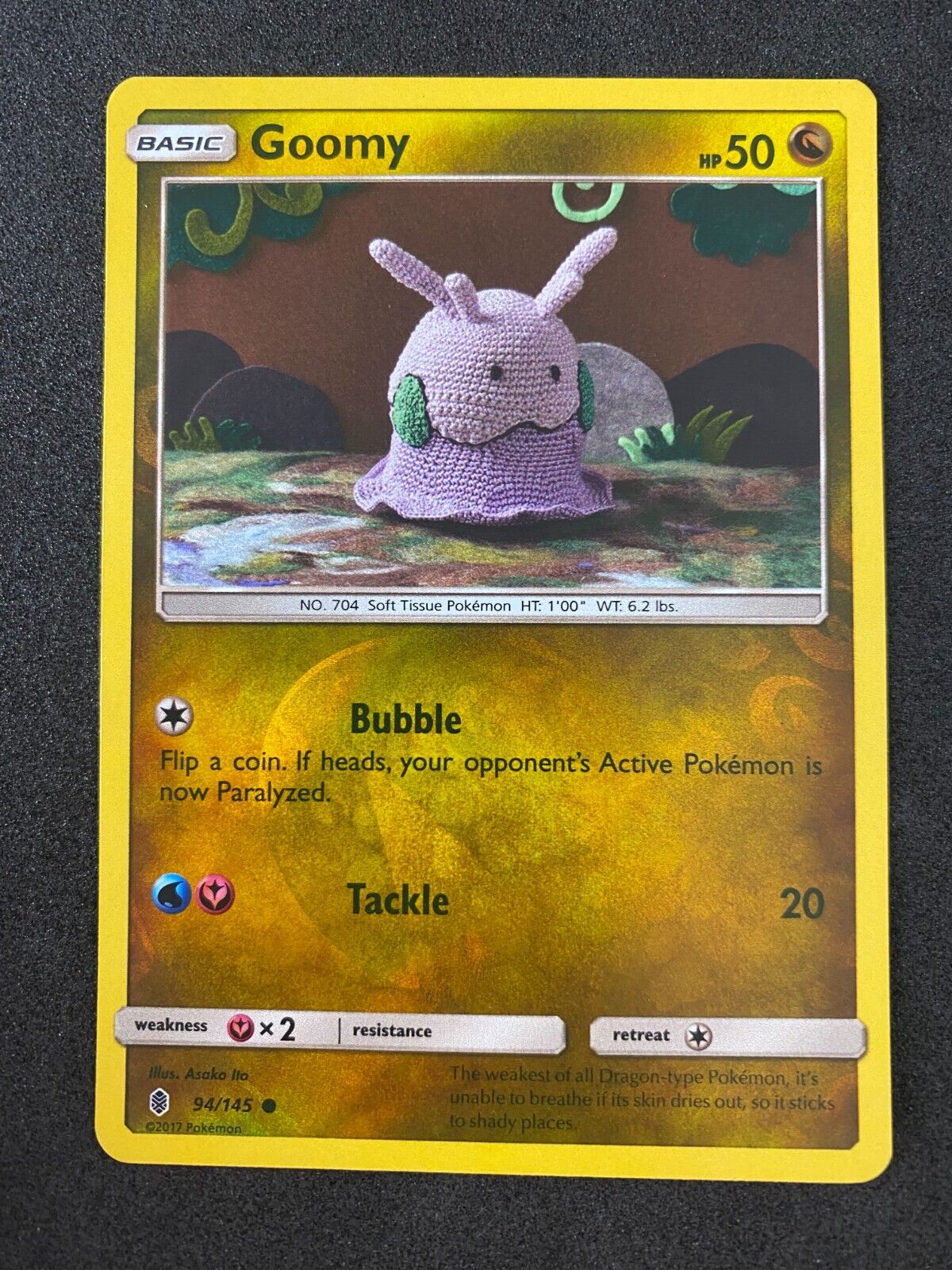 Pokemon Goomy 94/145 Guardians Rising Reverse Holo VLP