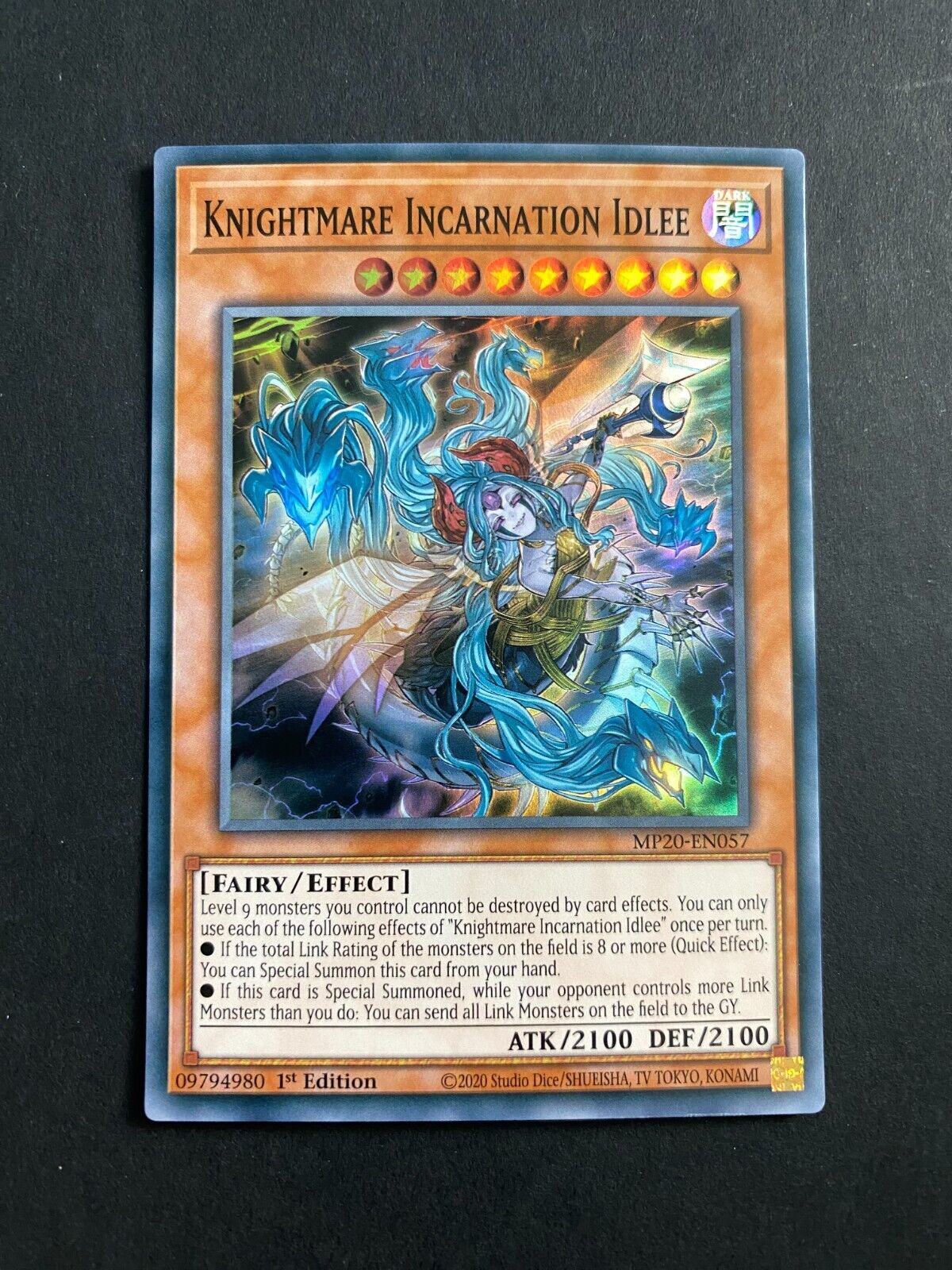 Yugioh Knightmare Incarnation Idlee MP20-EN057 Super Rare 1st Edition LP