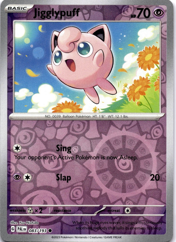 Pokemon Jigglypuff 083/193 Paldea Evolved Reverse Holo NM