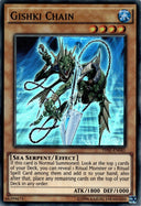 Yugioh Gishki Chain THSF-EN041 Super Rare 1st/unl Edition VLP/NM