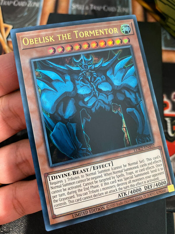 Yugioh Obelisk the Tormentor LDK2-ENS02 Ultra Rare Limited Edition NM