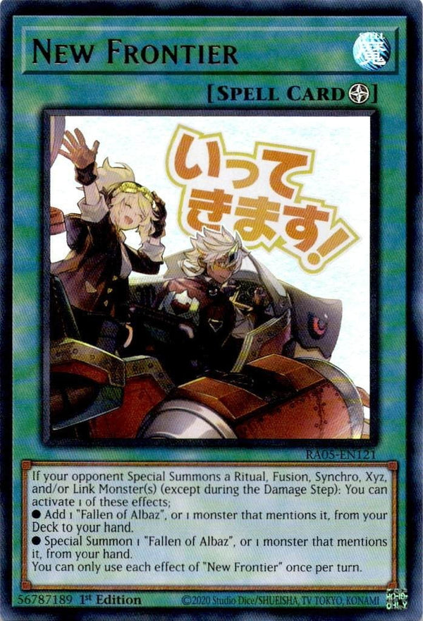 Yugioh New Frontier RA05-EN121 NA Print Ultra Rare 1st Edition NM