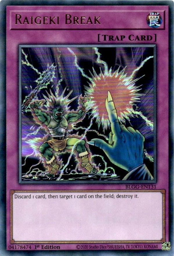 Yugioh Raigeki Break BLGG-EN131 Ultra Rare 1st Edition NM
