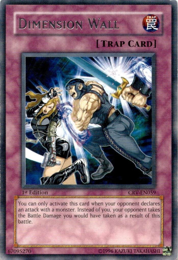 Yugioh Dimension Wall CRV-EN059 Rare 1st Edition LP