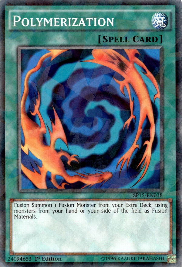 Yugioh Polymerization SP15-EN038 Shatterfoil Rare 1st Edition LP