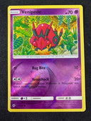 Pokemon Venipede 56/147 Burning Shadows Reverse Holo NM