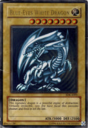 Yugioh Blue Eyes White Dragon SDK-A001 Ultra Rare Unlimited Edition DAMAGED
