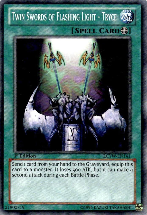 Yugioh Twin Swords of Flashing Light - Tryce LCYW-EN141 Common 1st Edition LP