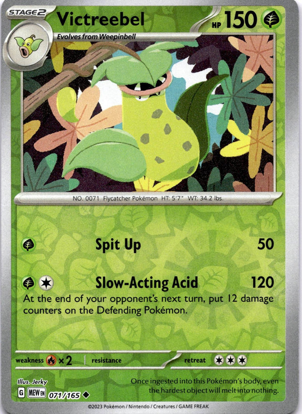 Pokemon Victreebel 071/165 Pokemon 151 Reverse Holo NM