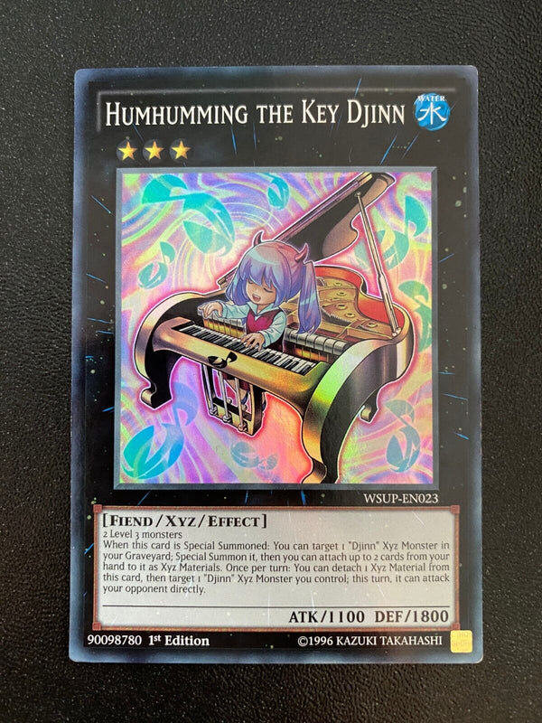 Yugioh Humhumming the Key Djinn WSUP-EN023 Super Rare 1st Edition LP