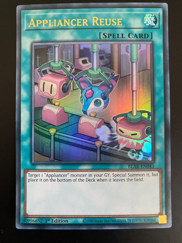 Yugioh Appliancer Reuse BLAR-EN043 1st Edition Ultra Rare NM/MINT