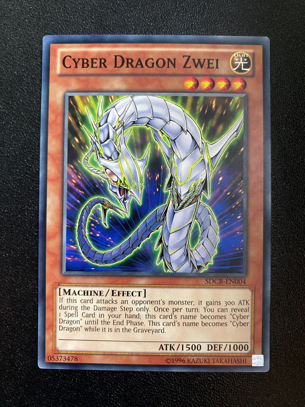 Yugioh Cyber Dragon Zwei SDCR-EN004 Common Unlimited Edition NM