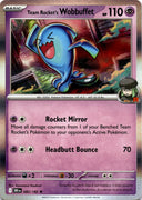 Pokemon Team Rocket's Wobbuffet 082/182 Destined Rivals Holo NM