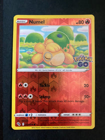 Pokemon Numel 013/078 Pokemon Go Reverse Holo NM