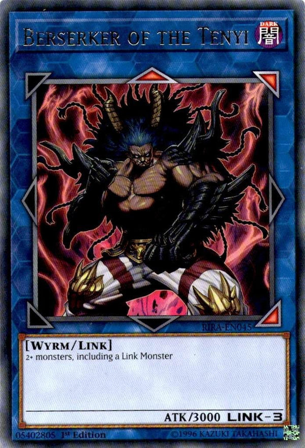 Yugioh Berserker of the Tenyi RIRA-EN045 Rare 1st Edition NM