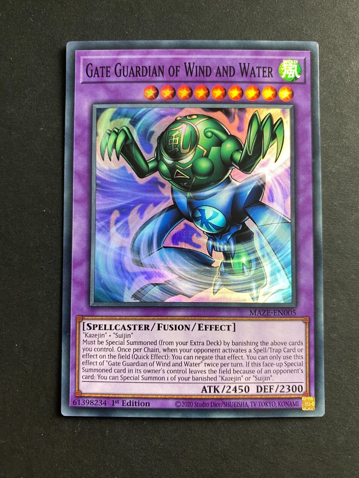 Yugioh Gate Guardian of Wind and Water MAZE-EN005 Super Rare 1st Edition NM