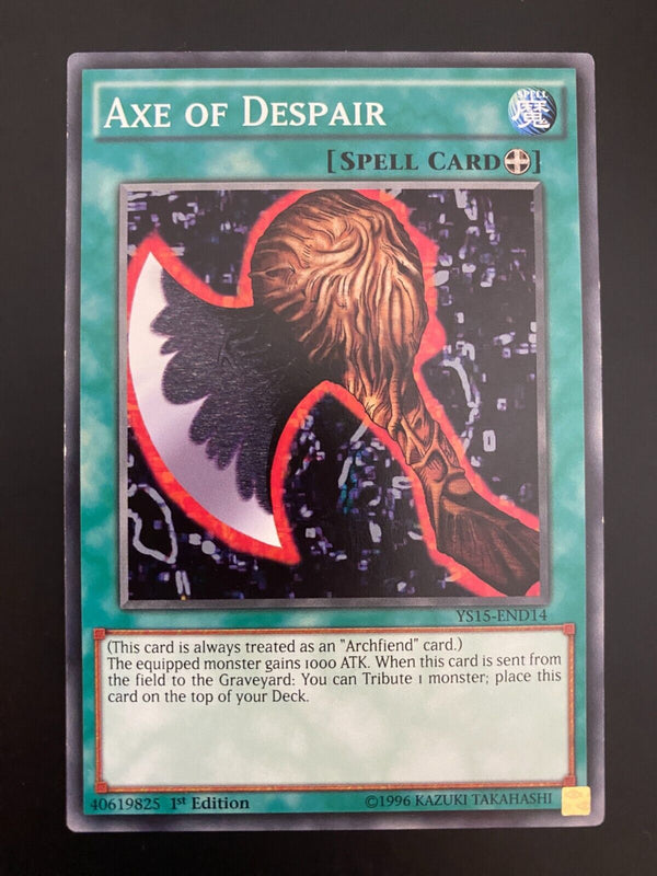Yugioh Axe of Despair YS15-END14 Common 1st Edition LP