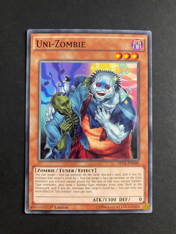Yugioh Uni-Zombie SECE-EN040 Common 1st Edition LP