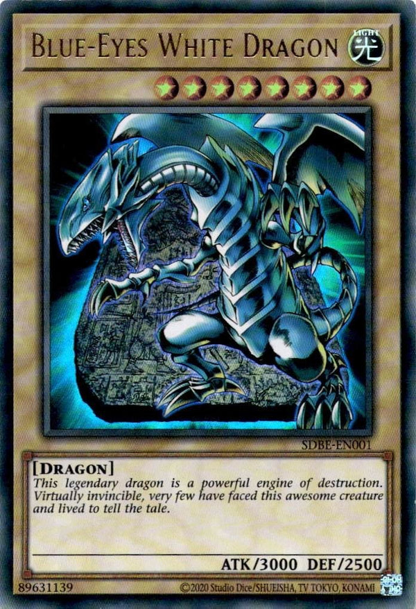 Yugioh Blue-Eyes White Dragon SDBE-EN001 Ultra Rare 1st Edition VLP/NM