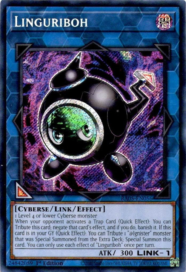 Yugioh Linguriboh RA05-EN056 NA Print Secret Rare 1st Edition NM