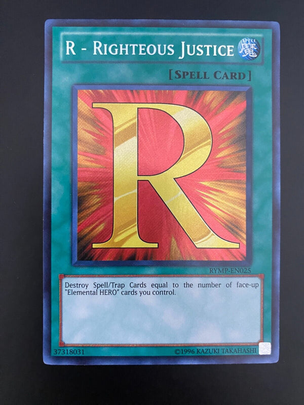 Yugioh R - Righteous Justice RYMP-EN025 Unlimited Edition Secret Rare NM/MINT