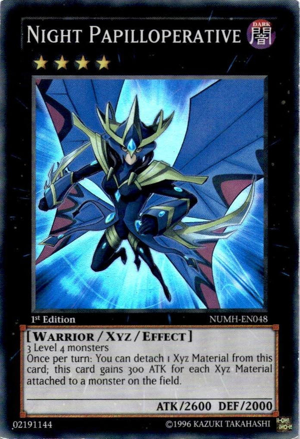 Yugioh Night Papilloperative NUMH-EN048 Super Rare 1st Edition MP