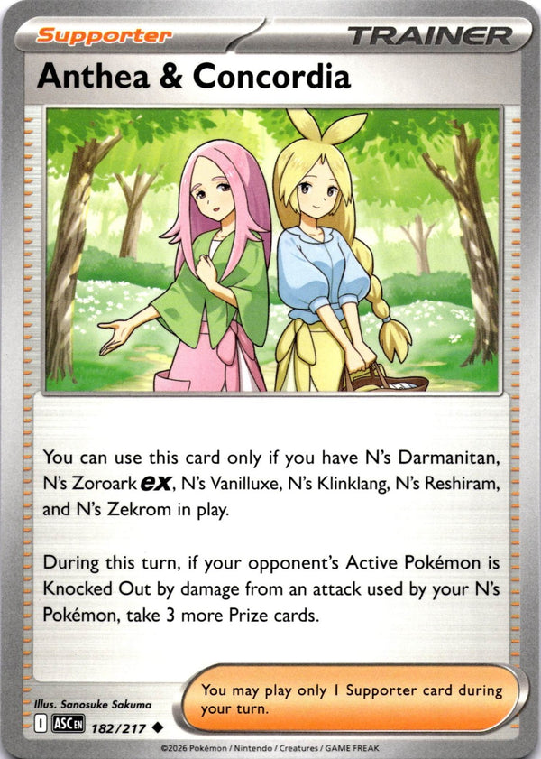 Pokemon Anthea and Concordia 182/217 Ascended Heroes Non Holo NM
