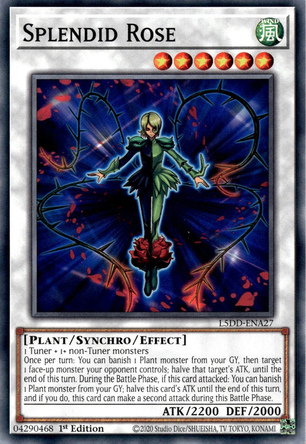 Yugioh Splendid Rose L5DD-ENA27 Common 1st Edition NM