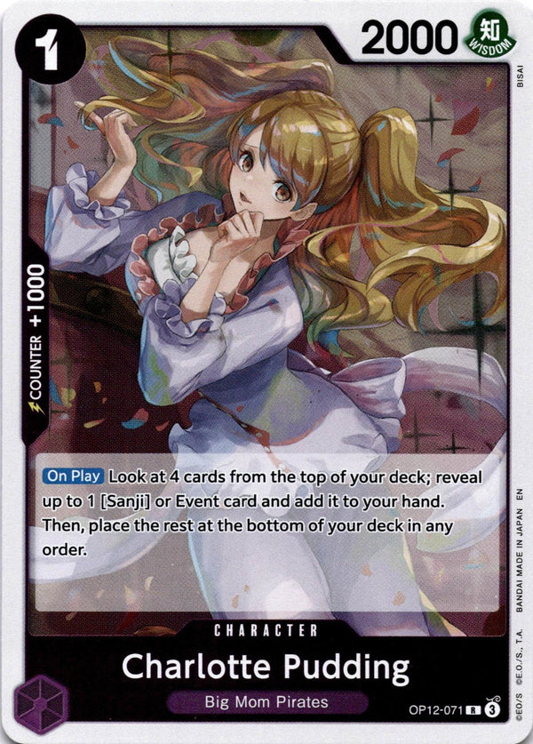 One Piece Charlotte Pudding OP12-071 Legacy of the Master R NM
