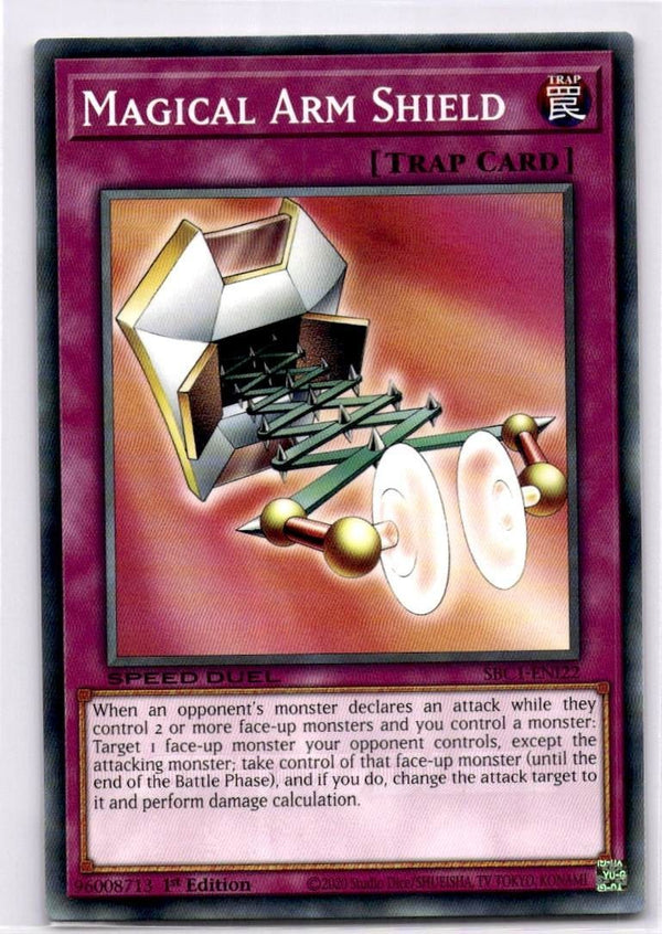 Yugioh Magical Arm Shield SBC1-ENI22 Common 1st Edition NM