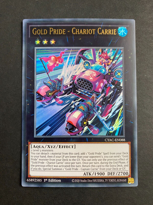 Yugioh Gold Pride - Chariot Carrie CYAC-EN088 Ultra Rare 1st Edition NM