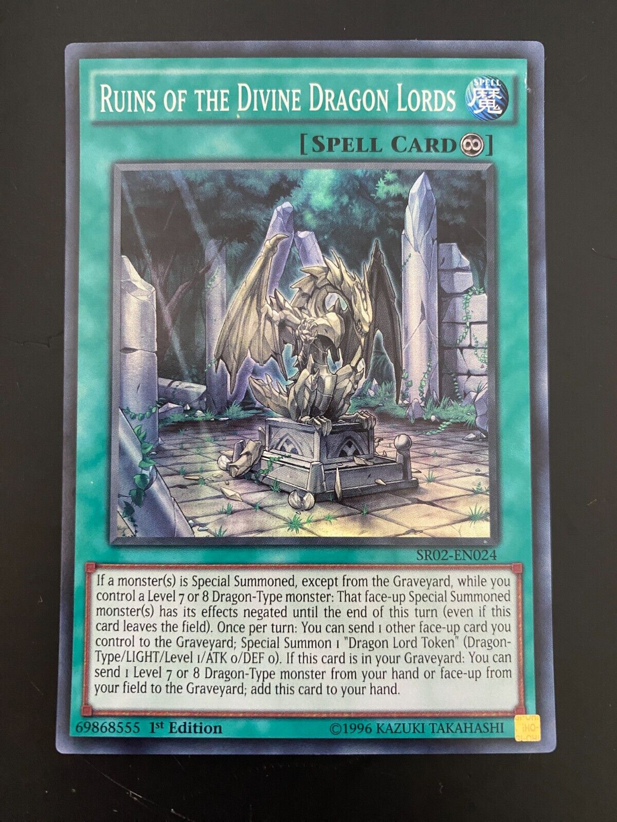 Yugioh Ruins of the Divine Dragon Lords SR02-EN024 Super Rare 1st Edition MP