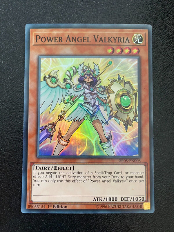 Yugioh Power Angel Valkyria SR05-EN003 Super Rare 1st Edition LP