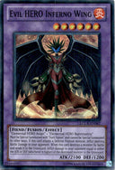 Yugioh Evil HERO Inferno Wing LCGX-EN067 Super Rare Unlimited Edition NM