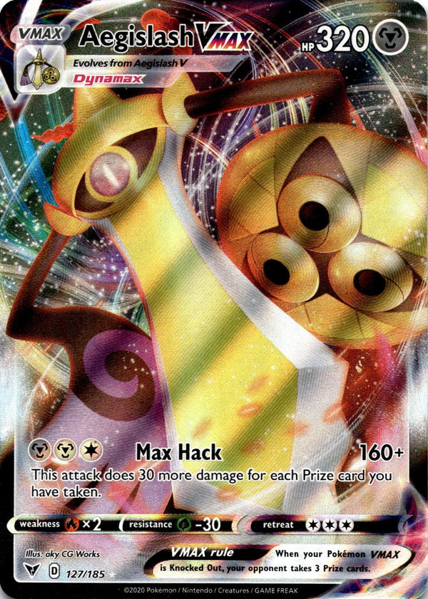 Pokemon Aegislash VMAX 127/185 Vivid Voltage Full Art Holo NM